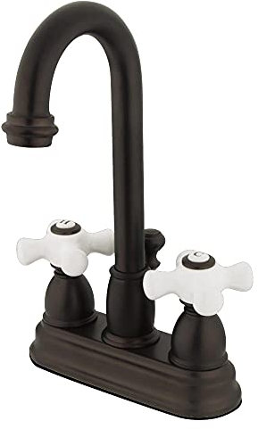 Kingston KB3615PX 4 Centerset Bathroom Faucet, Oil Rubbed Bronze