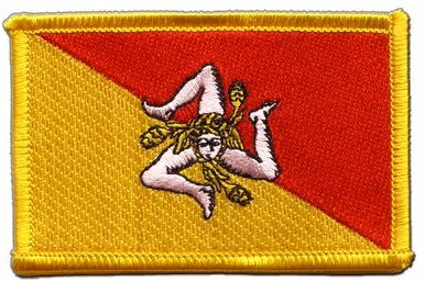 Aufnäher Patch Flagge Italien Sizilien - 8 x 6 cm