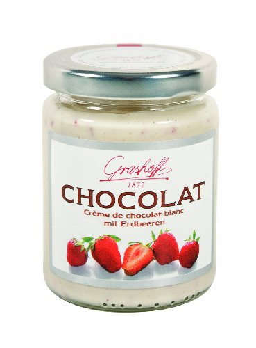 Grashoff Weiße Schokoladencreme mit gefriergetrockneten Erdbeerstückchen, 250 g, 3er Pack (3 x 250 g)