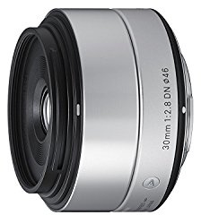 Sigma 30mm F2,8 DN Art Objektiv (46mm Filtergewinde) für Sony-E Objektivbajonett silber