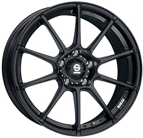 Sparco Assetto Gara matt schwarz 8 x 18 ET48 5 x 100 Hub Bohrung 63,4 Legierung Felgen