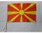 AZ FLAG - Autofahne Mazedonien - 45x30 cm - Makedonische Autoflagge 30 x 45 Cm - Auto Flaggen