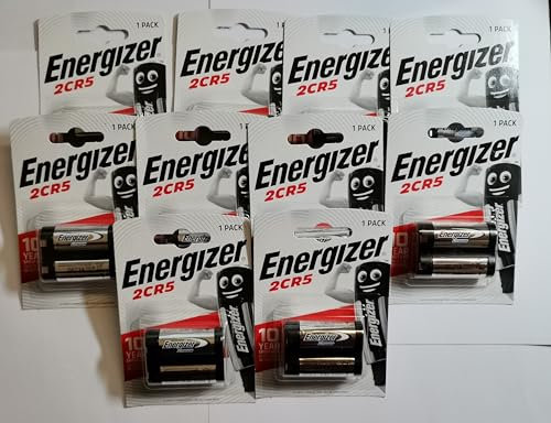 ENERGIZER Lot de 10 Blisters de 1 Pile Lithium 2CR5 6V
