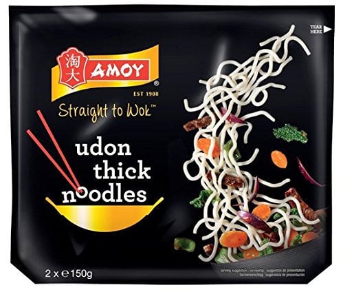 Amoy Straight To Wok Udon Thick Noodles 2 x 150g
