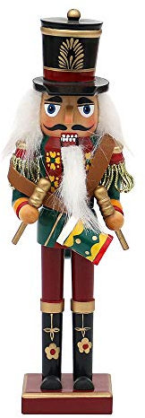 Dekohelden24 Zauberhafter altdeutscher Nussknacker, ca. 18 cm