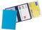 agendepoint.it - Porta carte di credito e tessere magnetiche 3 tasche (2 pezzi) in PVC azzurro