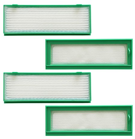 Tecasa Confezione da 4 filtri HEPA per robot aspirapolvere Vorwerk Kobold VR200