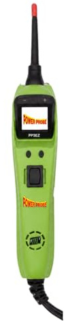 Power Probe PP3EZ Automotive Circuit Tester 12V 24V – Voltmeter, Polarity Tester, Continuity Checker & Component Activator with EZ Diagnostics, EZ Learning, 180° Flip Screen, 8A Breaker (Green)