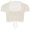 Nina von C. Spitzen Dirndlbluse Valeska Kurzarm 48462971 (DE/NL/SE/PL, Numerisch, 36, Regular, Regular, Champagner)