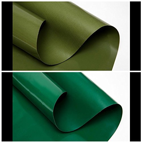 (1,5 m de Ancho) Lona para camión/Lona de PVC 600 g/m² - se Vende por Metros sin Ojales, Lona de Tela, Lona de Madera, Lona para leña, Lona Protectora (Verde Oliva RAL6003)