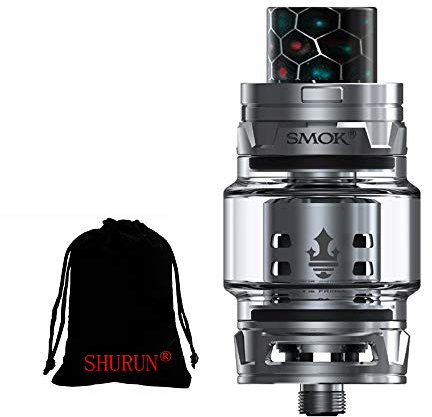 Original Smok TFV12 Prince Tank 8ml Capacity mit TFV12 Prince Coils ohne Nikotin inklusive SHURUN Aufbewahrungstasche (Rostfrei)