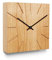 Natuhr Holzuhr Wanduhr Tischuhr Eiche Holz - Beam - geräuscharm Massivholz Design 17 x 17 cm (Eiche geölt Schwarze Zeiger, Quarzuhrwerk)