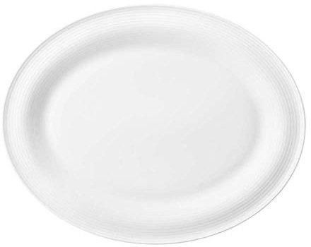 Seltmann Beat Servierplatte, Oval, Weiss, 35cm x 28cm, 1-teilig