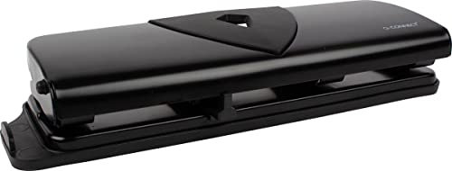 Taladrador q-connect kf01238 negro 4 taladros abertura 1,6 mm capacidad 16 hojas