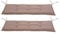 Outsunny Bankauflage, 2er Set, Bankkissen, Sitzkissen für Gartenbank, Polster Polyester Beige 120 x B54 x D5 cm