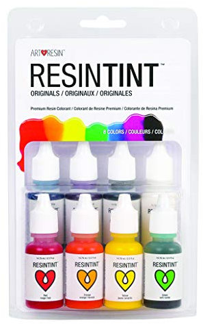 ArtResin ResinTint – Flüssigpigmente, ungiftig, nicht brennbar, Originale, 8 Stück