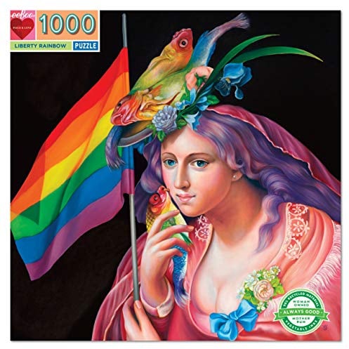 eeBoo Puzzle carré 1000 pièces : Liberty Rainbow