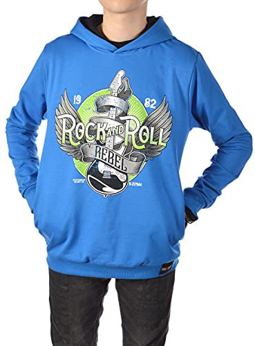 BEZLIT Jungen Kinder Hoodie Kapuzen Pullover 30334 Blau 164