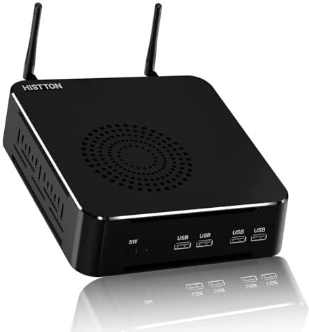 HISTTON Mini PC Windows 11 Pro, 8 Cores 16 Threads Core i9-11900 Processor, 64 GB RAM 1TB SSD, Gigabit Ethernet, HDMI, 1 COM Port, 4 USB 3.0, 4 USB 2.0, BT 5.1, TPM2.0, WiFi, Mini Computer