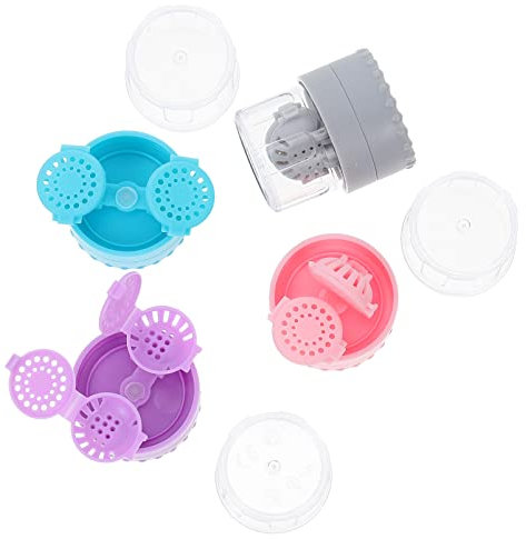 4 Stück Reinigung Von Farbigen Kontaktlinsen Linsenpflegehalter Kontaktlinsenhalter Kontaktlinsenbehälter Für Die Reise Reiseetui Für Kontaktlinsen Waschmaschine Gläser Rotieren Pp