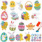 5D DIY Diamond Painting Osterhase Ostereier, 17er Diamant Malerei Set, Ostern Diamant Aufkleber Kit für Erwachsene Anfänger, Basteln Ostern Kinder für Osterdeko Personalisierte Ostern Geschenk
