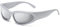 SHEEN KELLY Vintage Wrap Around Sonnenbrille für Herren Schwarz Polarisierte Sport-Sonnenbrille Silber Verspiegelte Outdoor-Reiterbrille