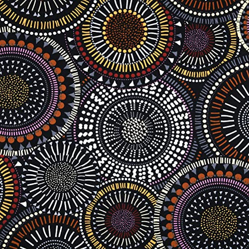 MAGAM-Stoffe Indian Summer Baumwollstoff Oeko-Tex Meterware 50cm (Grau)