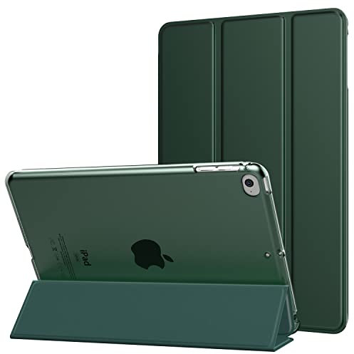 MoKo Compatible con New iPad Mini 5a Generación 7.9 2019/iPad Mini 4 2015 Funda, Delgado y Ligero Protector con Magnética Función de Cargar/Par y Auto Sueño/Estela, Verde Noche
