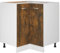 vidaXL Eckunterschrank 2 Regalböden Küchenschrank Eckschrank Küche Küchenmöbel Einbauküche Schrank Räuchereiche 75,5x75,5x81,5cm Holzwerkstoff