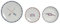 DKD Home Decor Set de vajilla de la Marca, Color Azul y Blanco, de Porcelana (30 x 51 x 29 centímetros)