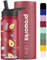 PROWORKS Gen 2 Bouteille d'eau Isotherme avec Paille 1L 24 Heures Froid 12 Heures Boissons Chaudes Acier Inoxydable Gym - Raisin Biologique - Avocardio
