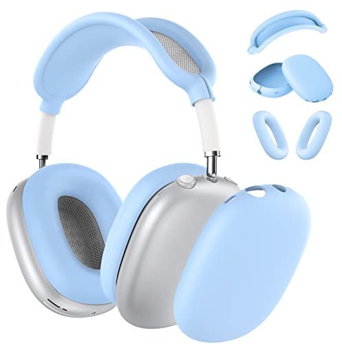 Silikon-Schutzhülle für AirPods Max Kopfhörer, Ohrpolster, Ohrmuschel-Abdeckung, Kopfband-Abdeckung für AirPod Max 2/1 (2026/2024/2020) (USB-C/Lightning), Silikon-Zubehör für Apple AirPod Max 2