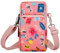 dobsechs Mini sac à bandoulière en nylon pour femme, sac à bandoulière, sac à bandoulière, brassard de sport, course à pied, pour femmes et filles, rose, Rose - Vacances