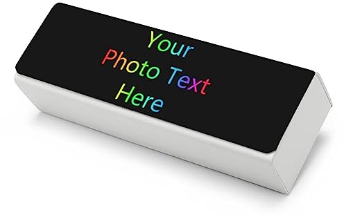 Custodia per occhiali personalizzata per donne uomini bambini con il vostro testo fotografico, custodia per occhiali da sole personalizzata, morbida custodia portatile in neoprene per occhiali da sole
