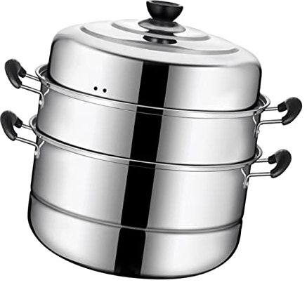 OQHAIR Vaporeras 1pc Color Sartén al Vapor Olla Salsa Surtido Inoxidable Creativo con Cm Nivel Tapa de vaporera Caldera de Acero Multifuncional para Alimentos Utensilios de Cocina para so