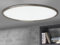 KHG Smart Home-Deckenleuchte oval 100 cm in weiß, dimmbar, Farbtemperatur CCT (Weißspektrum) 2700-6500K, Sprachsteuerung, Fernbedienung, WLAN, 1.800 lm lm Lichtleistung für Wohn- und Esszimmer