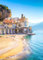 Acryl-Bild 60 x 80 cm: Morgenblick auf das Stadtbild von Amalfi an der Küste des Mittelmeers, Italien (99424148)