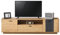 kubeier Lowboard, TV-Kommode Wohnwand Wohnzimmer TV Set 1,8m für 80 TV Schrank Fernsehtisch - TV Möbel mit 2 Schranktüren + 1 Schublade + EIN offenes Staufach, 180x40x47cm (BxHxT)