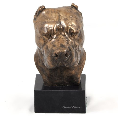 Art-Dog Dog Marmor Statue - Unique Edition ArtDog Collection - Handmade Cold Cast Bronze Sculpture for Dog Lovers Indoor- Dog Figurine - Statue Dogo Argentino