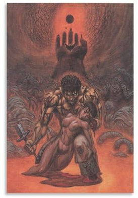 KLYTRD Berserk-Poster, dekoratives Gemälde, Leinwand, Wandposter und Kunstdruck, modernes Familienschlafzimmer, Dekorposter, 30 x 45 cm