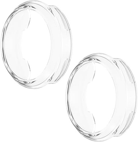 WIIKAI 2 Pack Hülle mit TPU Kompatibel mit Garmin Lily 2 Rundum Schutzhülle Schutz Case.(transparent)