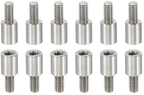 PATIKIL 24 Stück M3 Abstandshalter, M3 8+6mm Distanzhülsen aus Edelstahl mit Gewinde, Schrauben-Set für Leiterplatten PCB RC-Drohnen-Motherboard