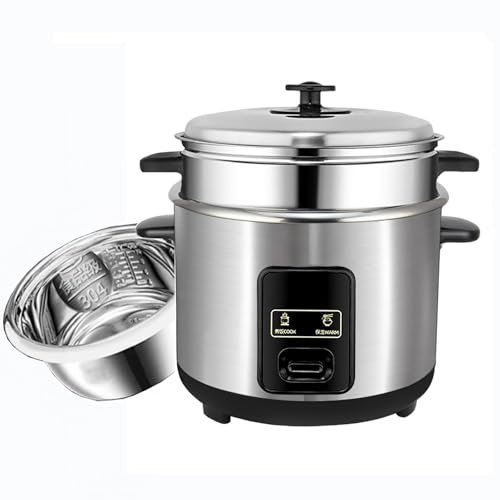 Olla arrocera (2-6 l) Olla interior de acero inoxidable 304, aislamiento inteligente, for preparar arroz y cocinar al vapor alimentos y verduras, alimentación de 220-240V US/EU(3L)
