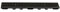 ScarMaxx - A15 Entwässerungsrinne Flach, Schmal - aus Kunststoff, mit Gitter, Befahrbar - 1 m lang, 13 cm breit - für Terasse, Garten - Bauhöhe 60mm - Stegrost Classic Schwarz