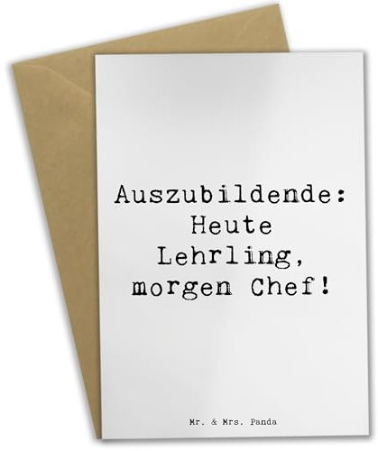 Mr. & Mrs. Panda Beileidskarte Spruch Auszubildende Chef - Geschenk, Berufserfahrung, einladungskarten, Beruf, weihnachtskarten, kreative Geschenke, osterkarten, Berufsausbildungsphase, osterkarte