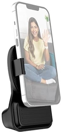 Andoer Wireless Handle Grip for Phone Vlog Selfie Grip Phone Holder Stabilizer Rotatable with Cold Shoe Mount Detachable Remote Shutter Replacement for iPhone 16/15/14/13/12 & Android Phones