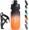 Fahrrad-Flaschenhalter mit Trinkflasche Set - Leichtes, langlebiges & sicheres Trinkflaschensystem, einfache Montage, ideal für Sport, Outdoor, MTB & Rennrad