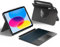 HOU Coque Clavier pour iPad 11 A16/10, Pivotant et Détachable, Support Ajustable, Porte-Stylet Élastique, Protection Complète, Rétroéclairage 7 Couleurs, Trackpad Multi-Touch, AZERTY