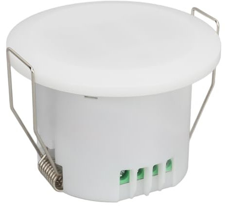 Presence Sensor, Adjustable Detection Energy Saving Human Presence Sensor, Wall Ceiling Mount for Home, Bathroom, Garage