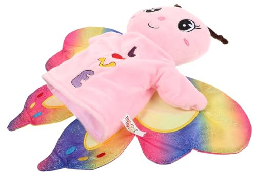 Milisten Plüsch Handpuppe Mit Tiermotiv Schmetterlingspuppe Zum Geschichtenerzählen Für Junge Mädchen Weicher Stofftierpuppe Zum Kreativen Rollenspiel Requisite Für Interaktives Spielzeug